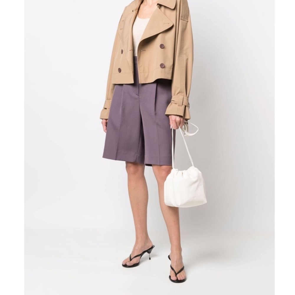 NWOT- Jil Sander embossed-logo leather shoulder bag new